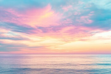 Pastel sunset over tranquil ocean (1)