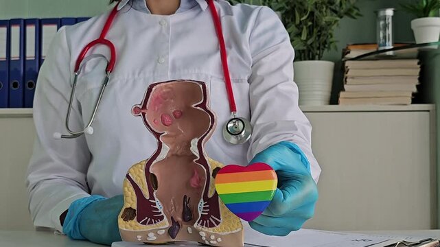 Homosexuals are at risk of HPV and colorectal cancer. Squamous cell carcinoma of the anus and rectum and LGBT