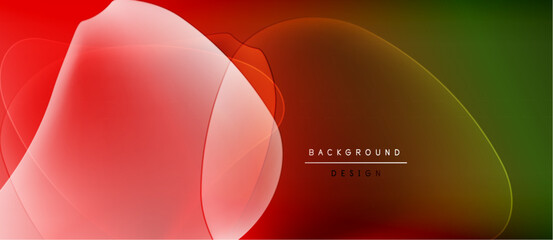 Abstract vibrant design. Smooth gradients blend red, orange, green hues. Modern background for digital projects, presentations.