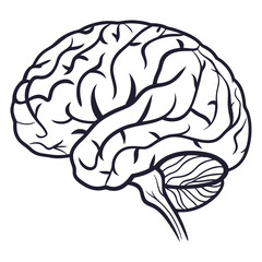 Digital Brain Scan Icon