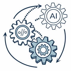 AI Code Process Icon