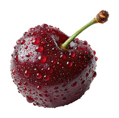 Refreshing cherry fruit natural food vibrant and juicy isolated on transparent background