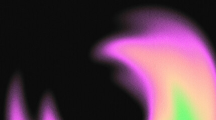 Grainy abstract unfolds with magenta and soft peach hues