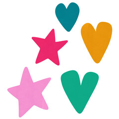 Fototapeta premium Abstract geometricand heart shaps design.