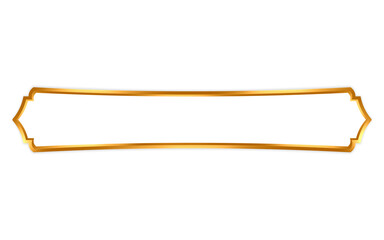 Luxury horizontal Islamic frame