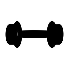 Black and White Dumbbell for Weight Training and Physical Fitness Exercise