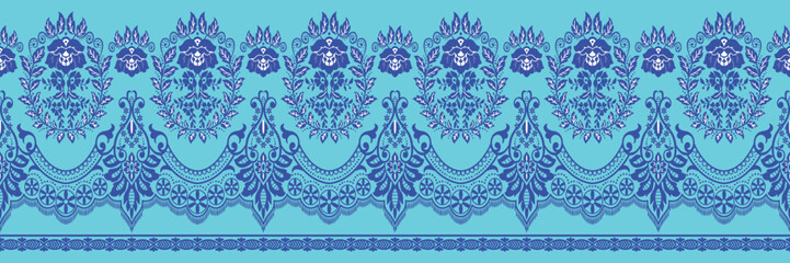 Ethnic ikat seamless pattern in tribal. Aztec geometric ethnic ornament print. Ikat pattern style