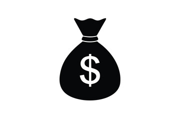 money bag icon vector icon