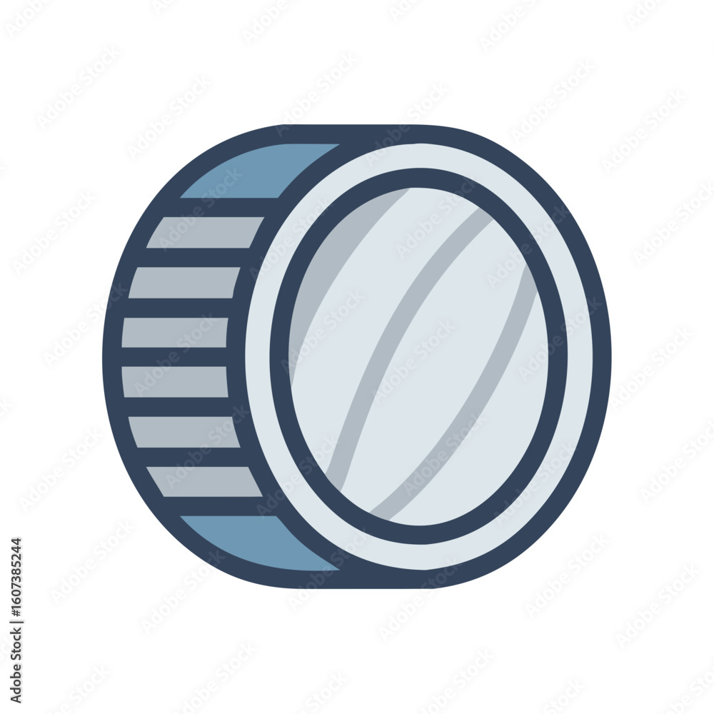 Poster modern coin icon illustration representing value and currency concepts
