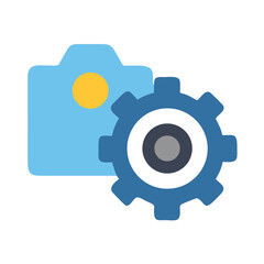 Folder with gear symbol representing settings and configurations