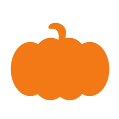 Simple orange pumpkin illustration – clean and playful design for Halloween, Thanksgiving, and cozy autumn visuals.