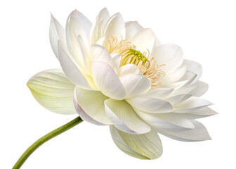  legant white flower nature flora isolated on white background PNG , AI GENERATED