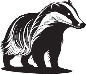 Tribal vector illustration of wild animals, featuring a wolf, bear, and black and white bear head designs, perfect for a tattoo or logo