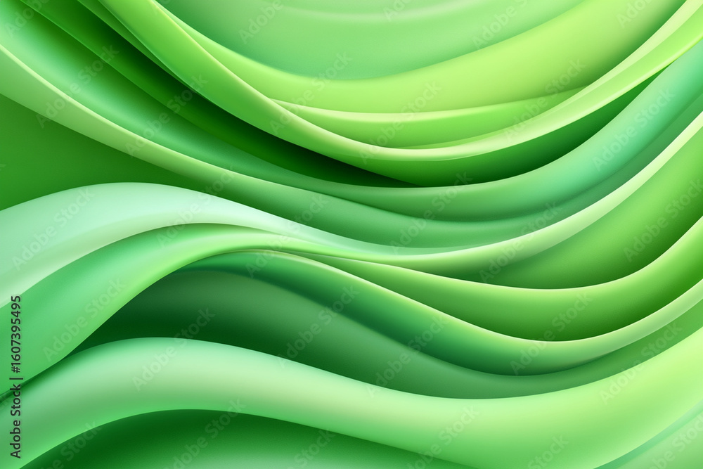 Aufkleber gradient green background with flowing earthy tones and patterns