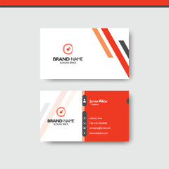 Modern professional business card design template perfect for creative branding and identity projects