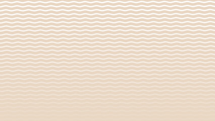 Beige and white gradient seamless pattern with wavy lines. Gradient background with wavy horizontal stripes.