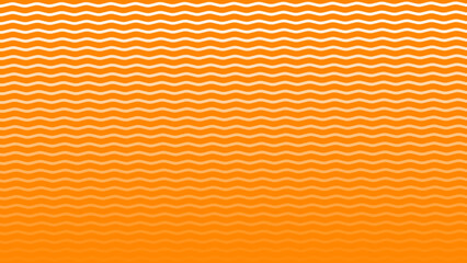 Orange and white gradient seamless pattern with wavy lines. Gradient background with wavy horizontal stripes.