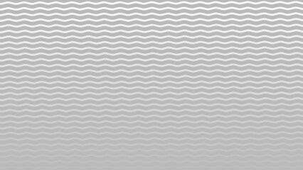 Grey and white gradient seamless pattern with wavy lines. Gradient background with wavy horizontal stripes.