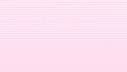 Pink and white gradient seamless pattern with wavy lines. Gradient background with wavy horizontal stripes.
