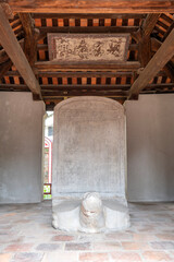 Stone Turtle Steles or sculptures with the names of those successful at the royal exams in the...