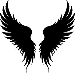 Obraz premium Fallen Angel Wings Tattoo design