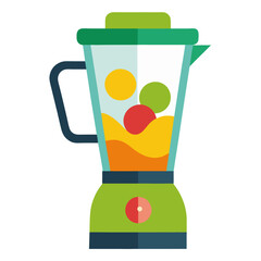 Orange juice blender with fresh fruit for a healthy beverage concept