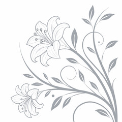 Floral background with white flowers.