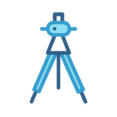 Blue compass on black background used for geometric drawing