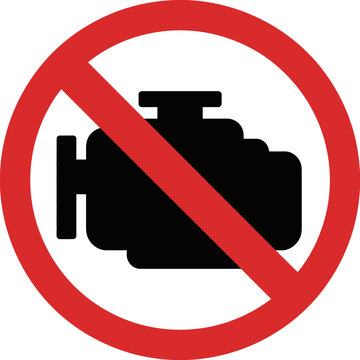 Turn Off Engine Sign