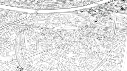 Intricate City Blueprint
