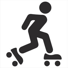 Sketing Sillouette Vector Isloated On White Background