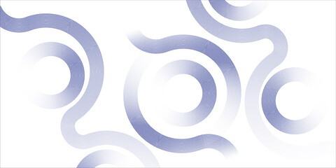 Abstract blue circle lines on white background. Geometric stripe line art design. Modern gradient lines pattern. Futuristic technology concept. Suit for website, banner, presentation, brochure, cover