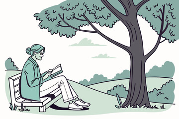 vector illustration of a tree