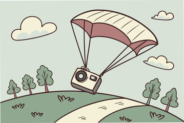 cartoon illustration of a snail