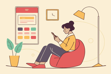 woman working on computer
