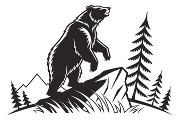 black bear silhouette