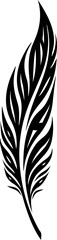 Obraz premium Tribal Feather Tattoo design vector graphics