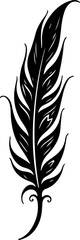 Obraz premium Tribal Feather Tattoo design vector graphics