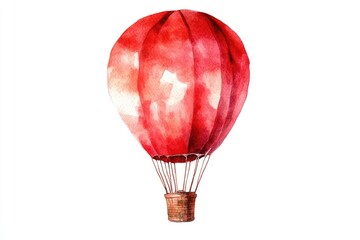 Watercolor hot air balloon (4)