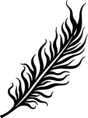 Obraz premium Tribal Feather Tattoo design vector graphics