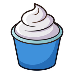 cupcake vector illustration