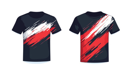 Athletic Sports T-Shirt Design Vector on White Background