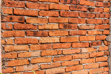 Textura de ladrillos naranjas
