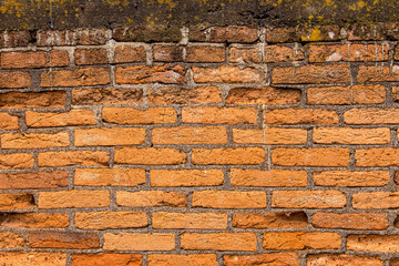 Textura de ladrillos naranjas