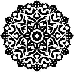 dragon, tribal, tattoo,  flowers, vine, leave vector design