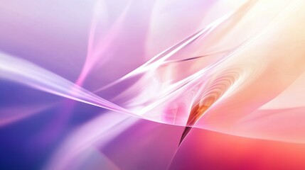 Abstract light streaks flowing with vibrant gradients of pink purple and orange colors