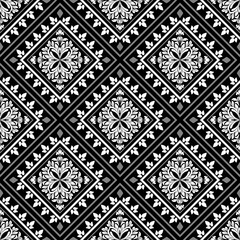 black and white damask seamless pattern background Royalty Free Vector. Traditional, Ethnic, Arabic, Turkish, Indian motifs. Illustration for Elegant Textile design. fabric seamless pattern 