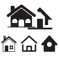 House and Home Icon Set for Real Estate and Web Design