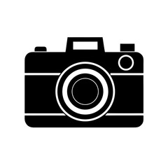 Vintage Camera Icon Vector Flat Clean