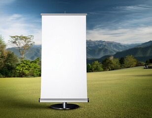blank roll up banner